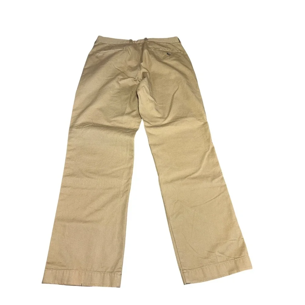 J Crew Factory Khakis Bleecker Chino‎ Pants Men W31 L30 Flat Front Dress Pants